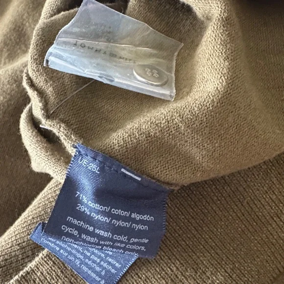 Tommy Hilfiger Olive Green Turtleneck Sweater - Medium - Picture 7 of 7